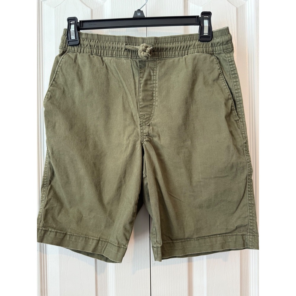 Volcom Men's Olive Green Casual Shorts Size S Knotted Drawstring Elastic Waist L